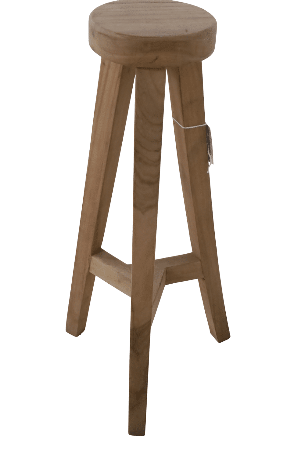 small en rond planten tafeltje suar hout 20cm, 40 cm en 77cm hoog