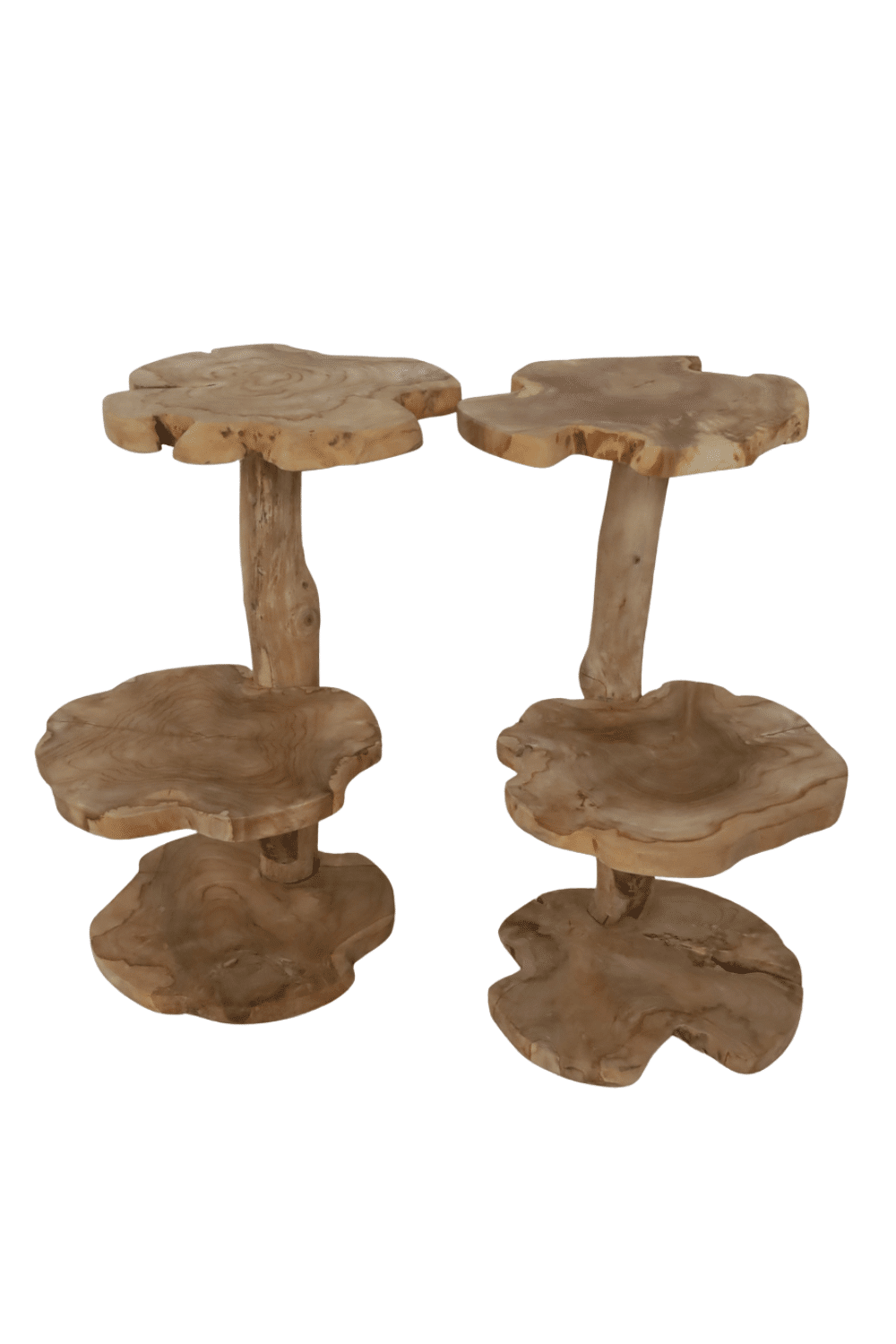 houten plantentafel of houten kleine Kattenpaal