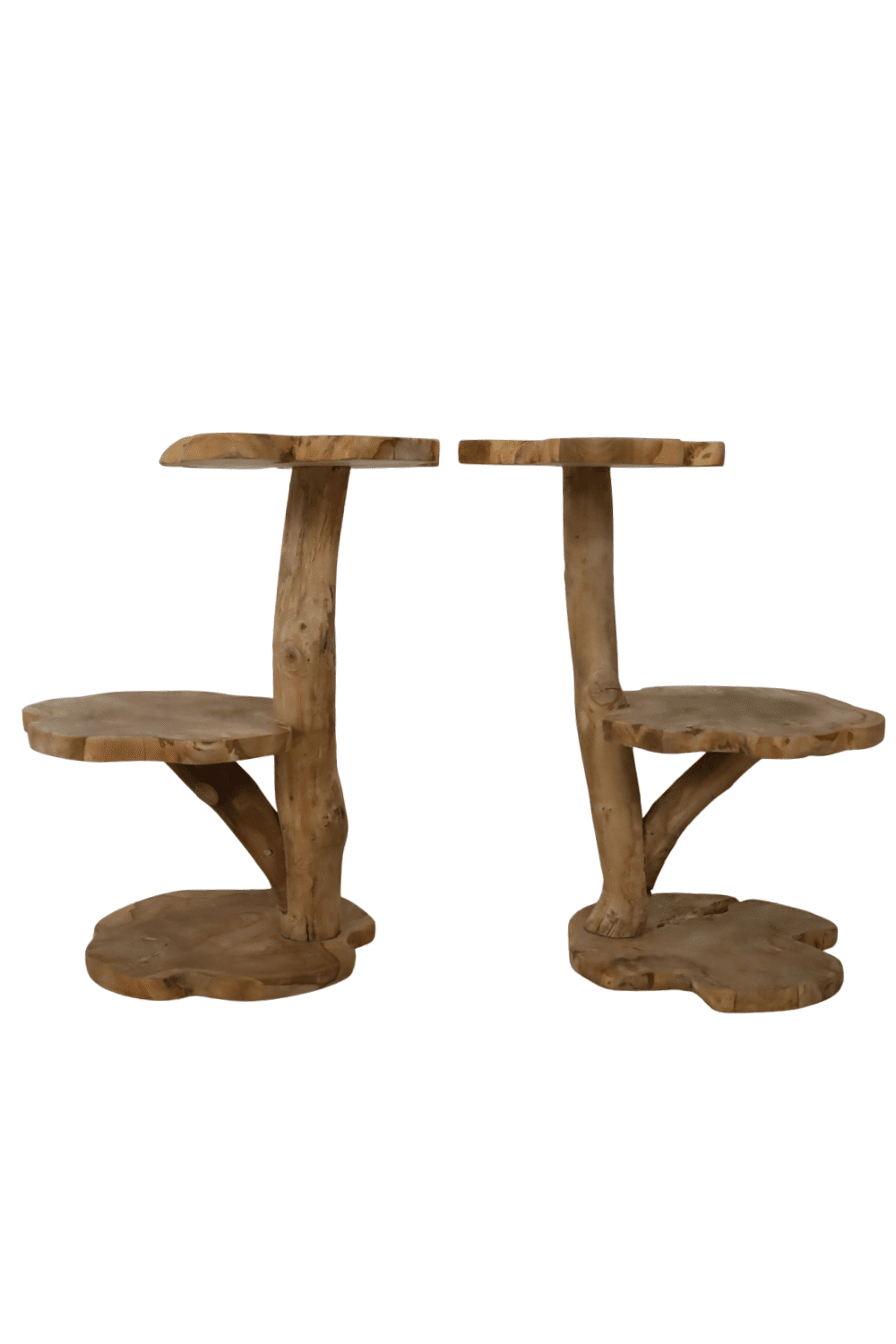 houten plantentafel of houten kleine Kattenpaal