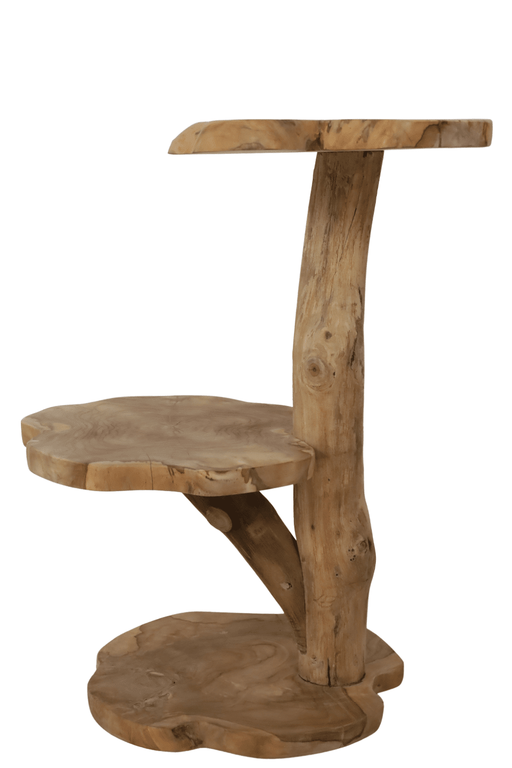 houten plantentafel of houten kleine Kattenpaal