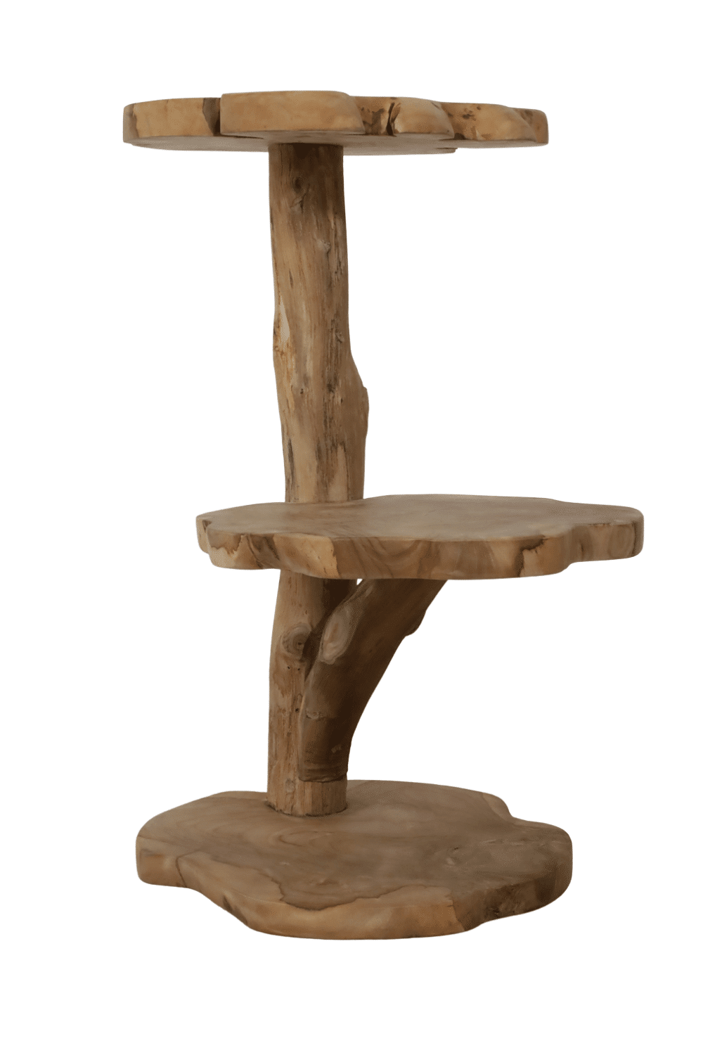 houten plantentafel of houten kleine Kattenpaal