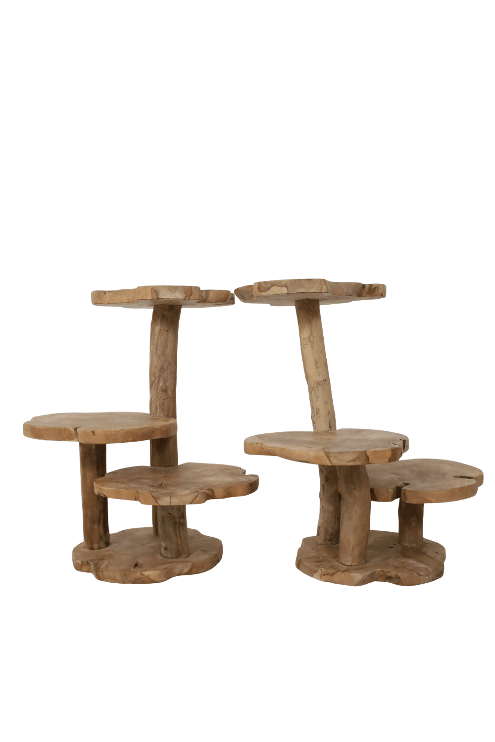 houten plantentafel of houten kleine Kattenpaal