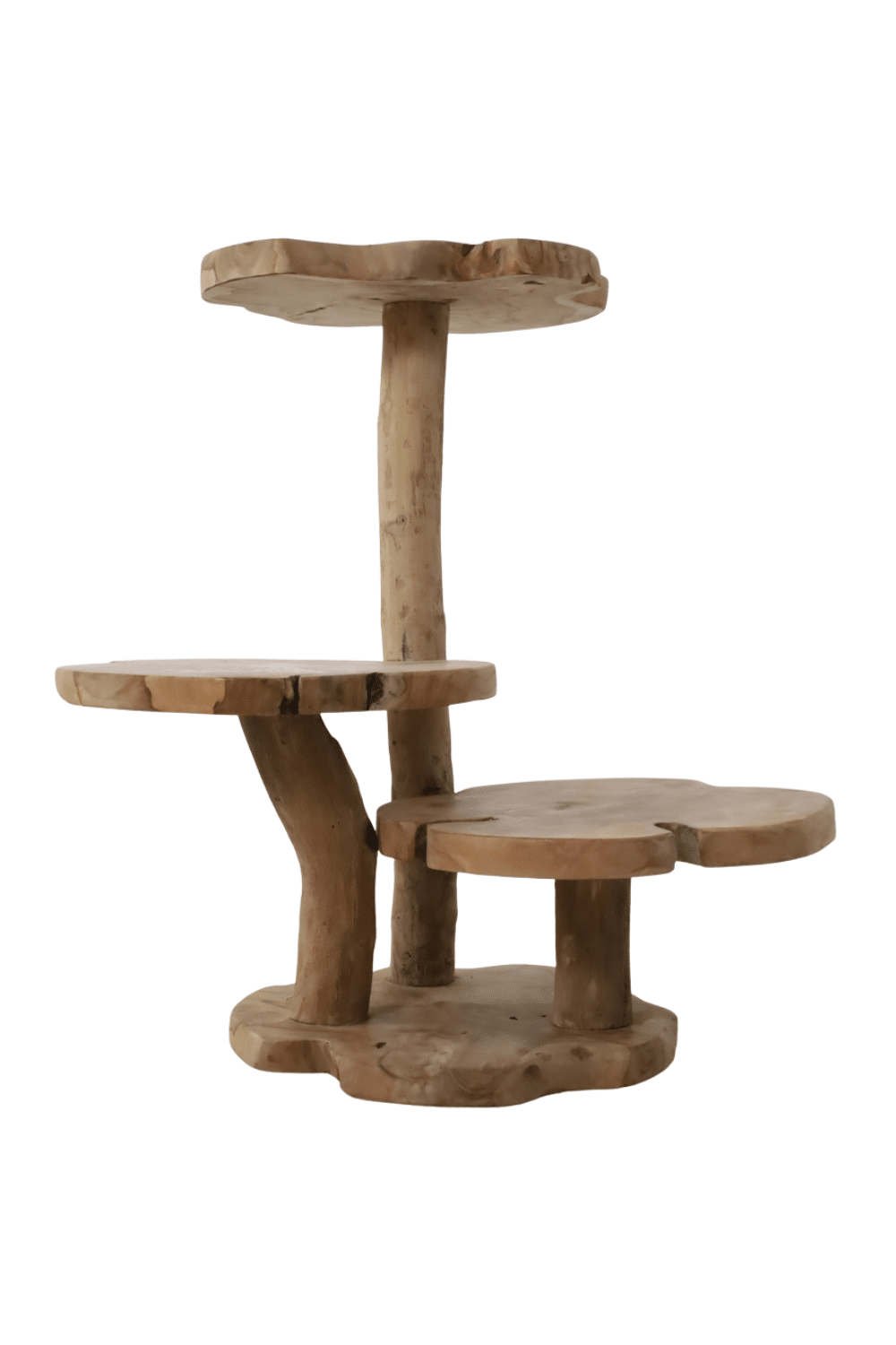 houten plantentafel of houten kleine Kattenpaal