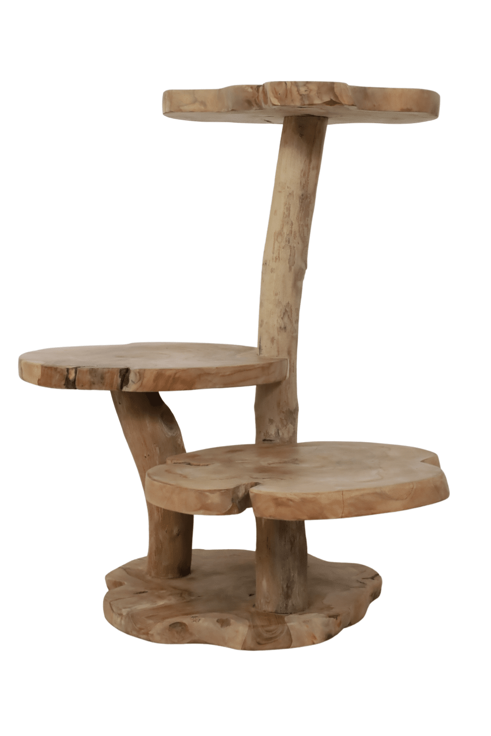 houten plantentafel of houten kleine Kattenpaal