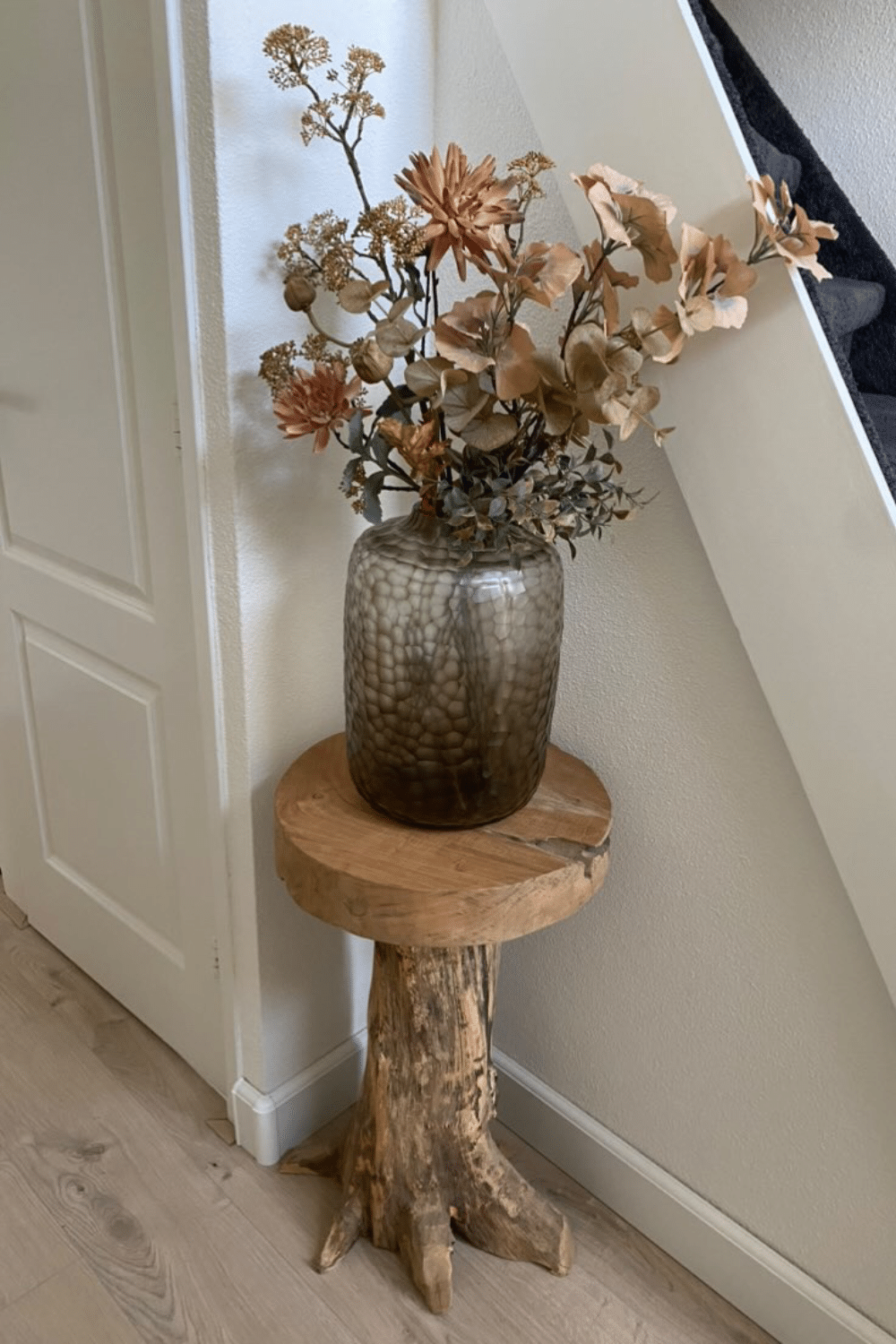 wortel teak pilaar zuil stoere grove grillige pilaar