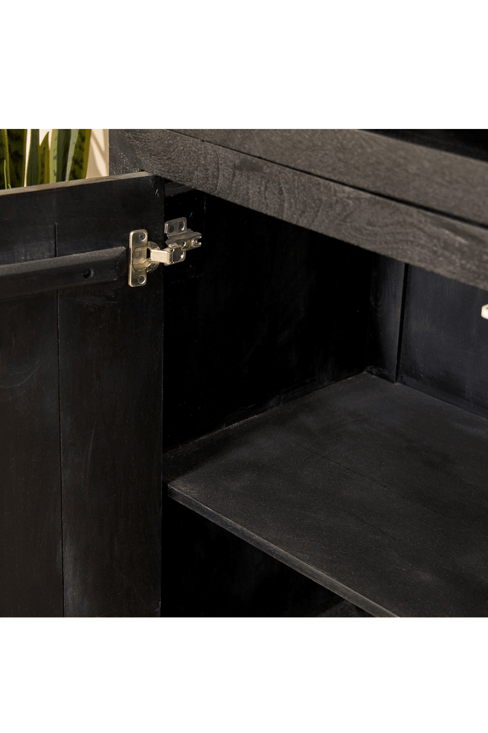 zwarte vakkenkast 160x45x200 cm