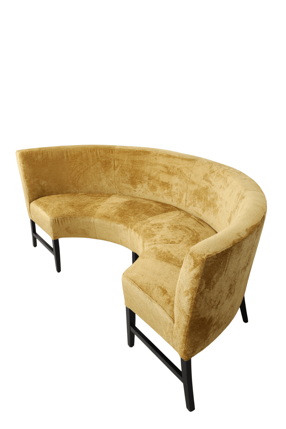 ronde eetkamerbank gezellig oker geel 240 cm ronde eetkamerbank gezellig oker geel 240 cm