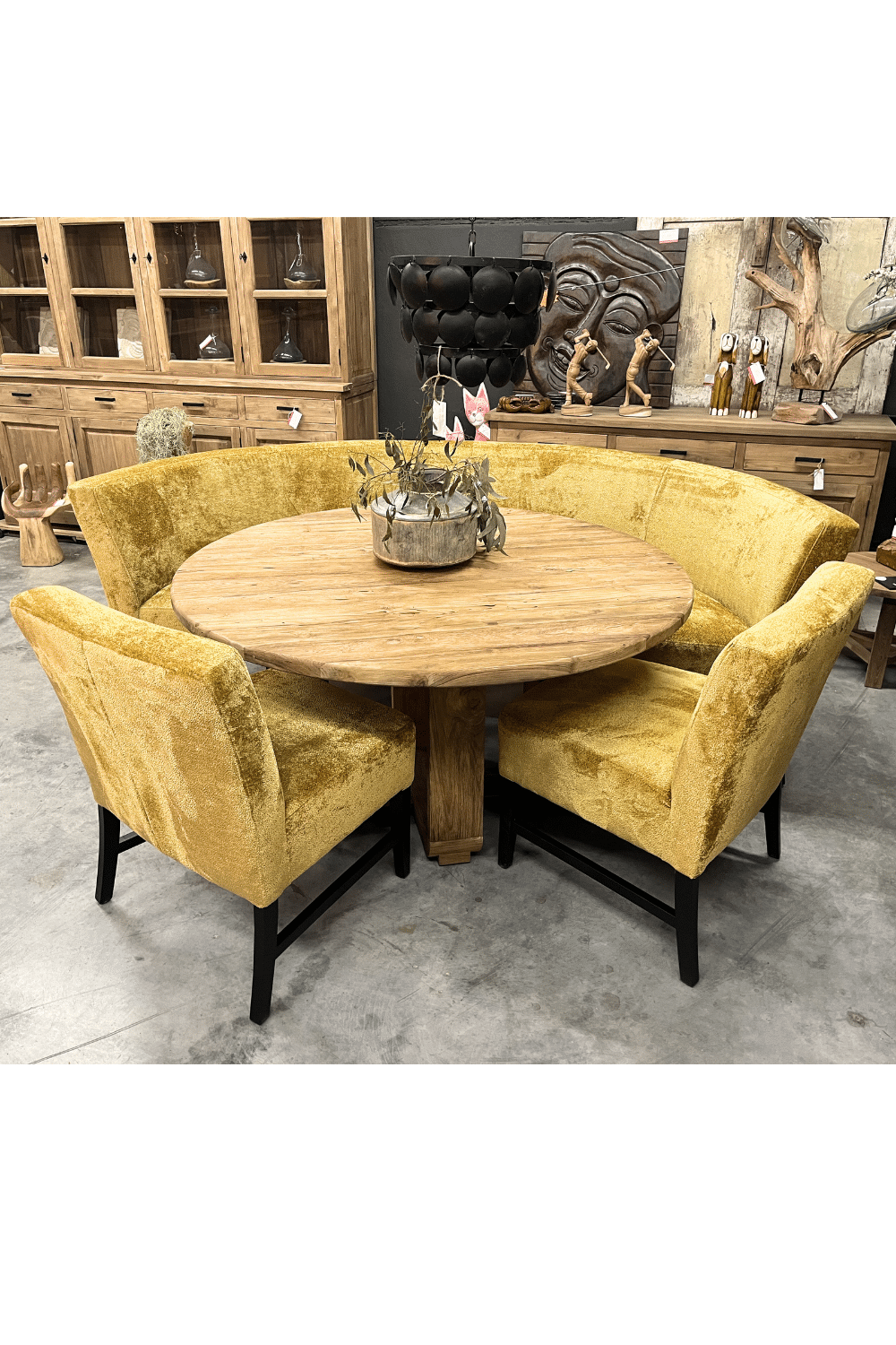 Gezellig ronde eetkamer bank Gezellig ronde eetkamer bank