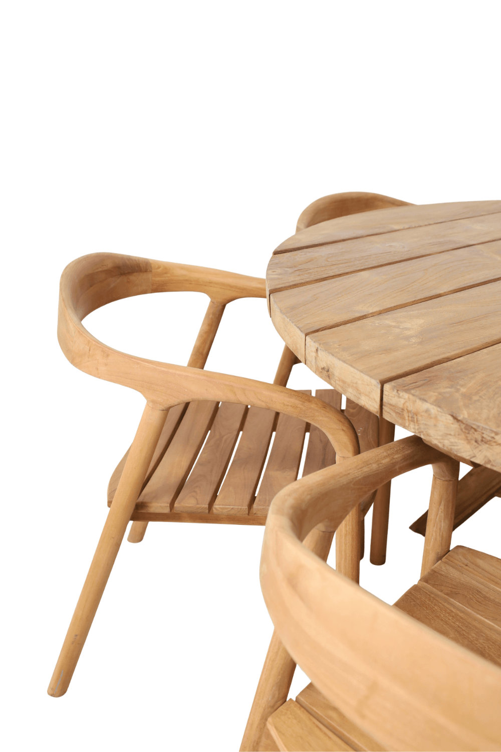 Teak houten ronde tuintafel 150 cm