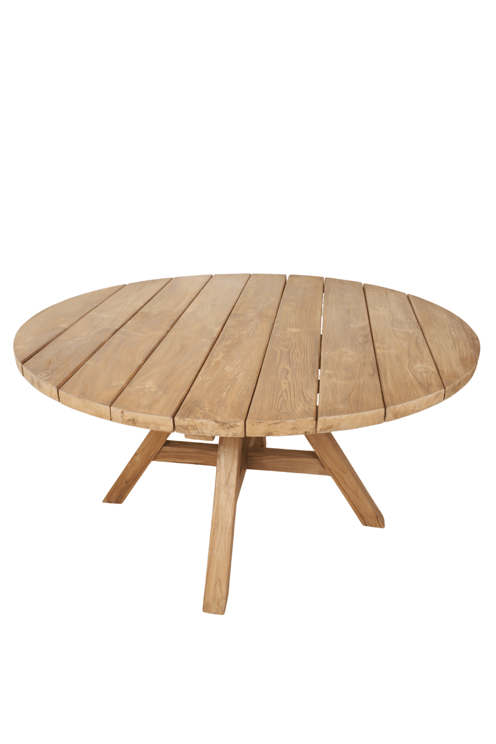 Teak houten ronde tuintafel 150 cm