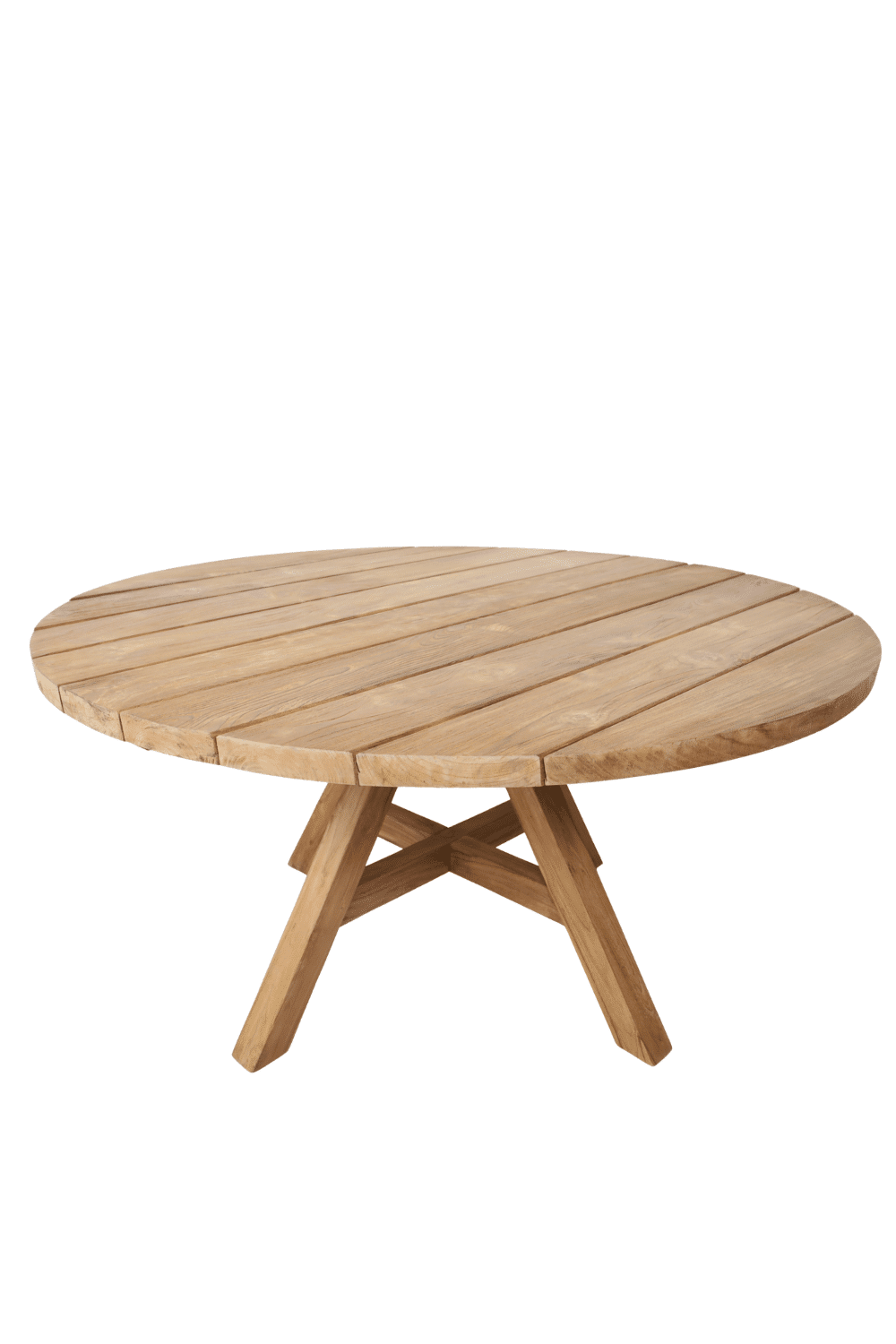 Teak houten ronde tuintafel 150 cm