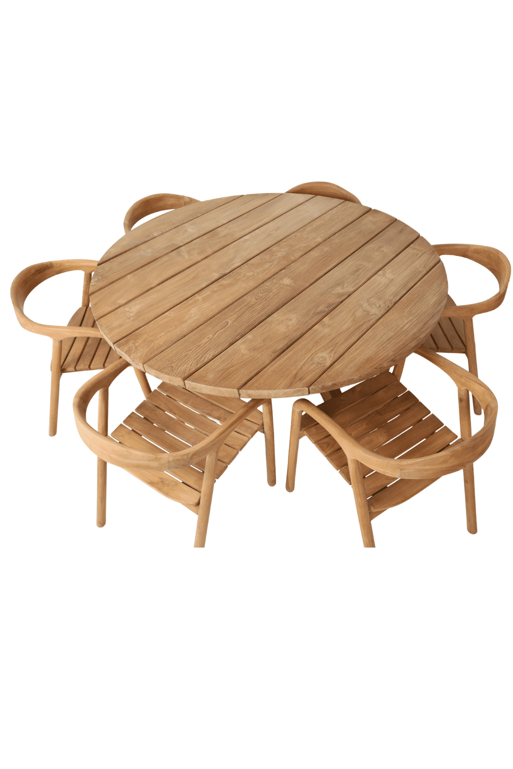 Teak houten ronde tuintafel 150 cm