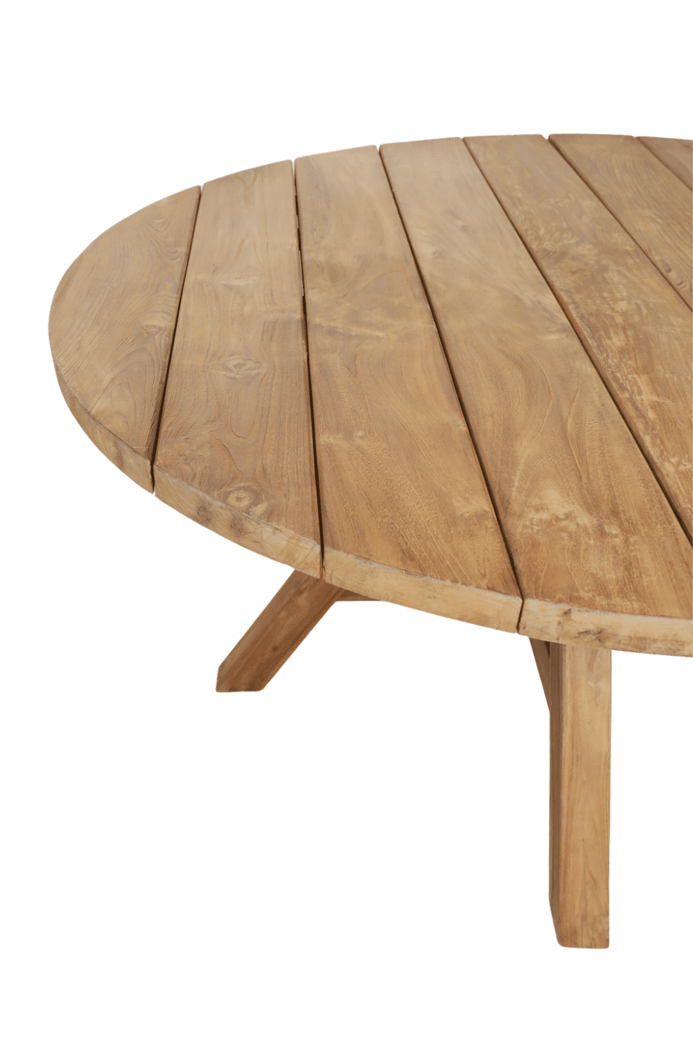 Teak houten ronde tuintafel 150 cm