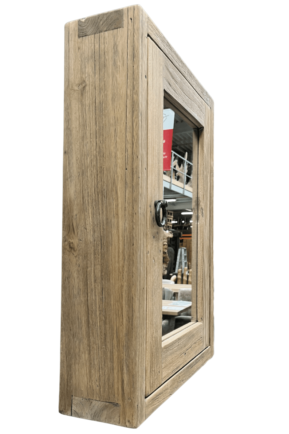 Teak houten spiegelkastje 40x13x60 cm