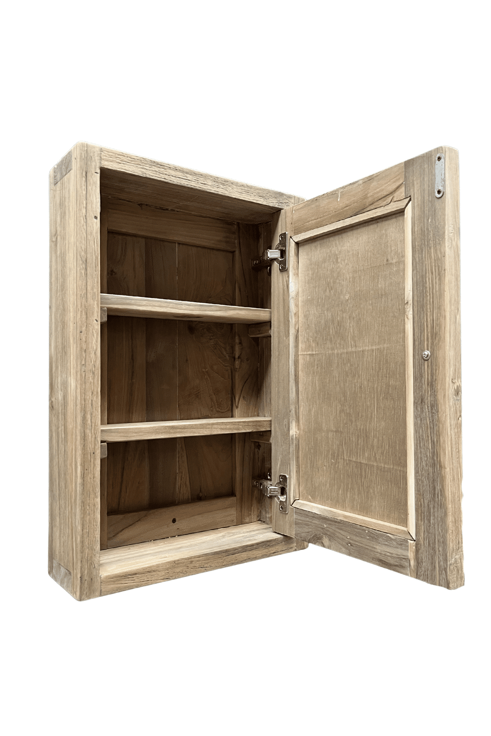 Teak houten spiegelkastje 40x13x60 cm