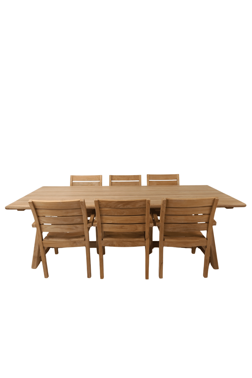 Teak houten tuintafel 250x100x78 cm