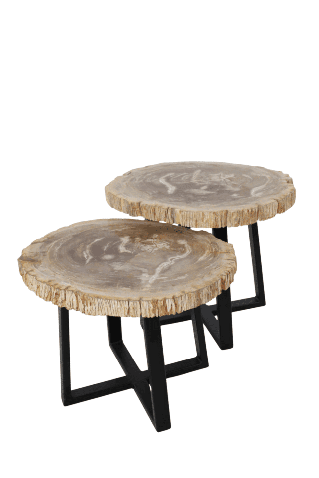 Versteend houten salontafels