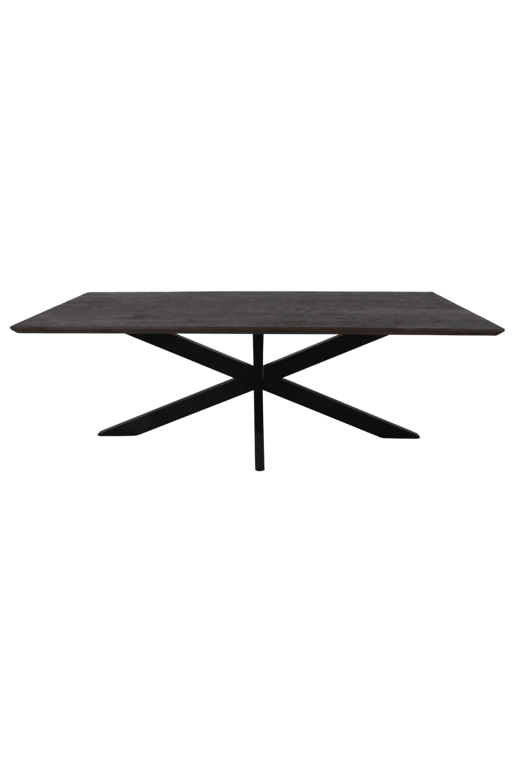 india eettafel walnoot bruin 220 x100 cm