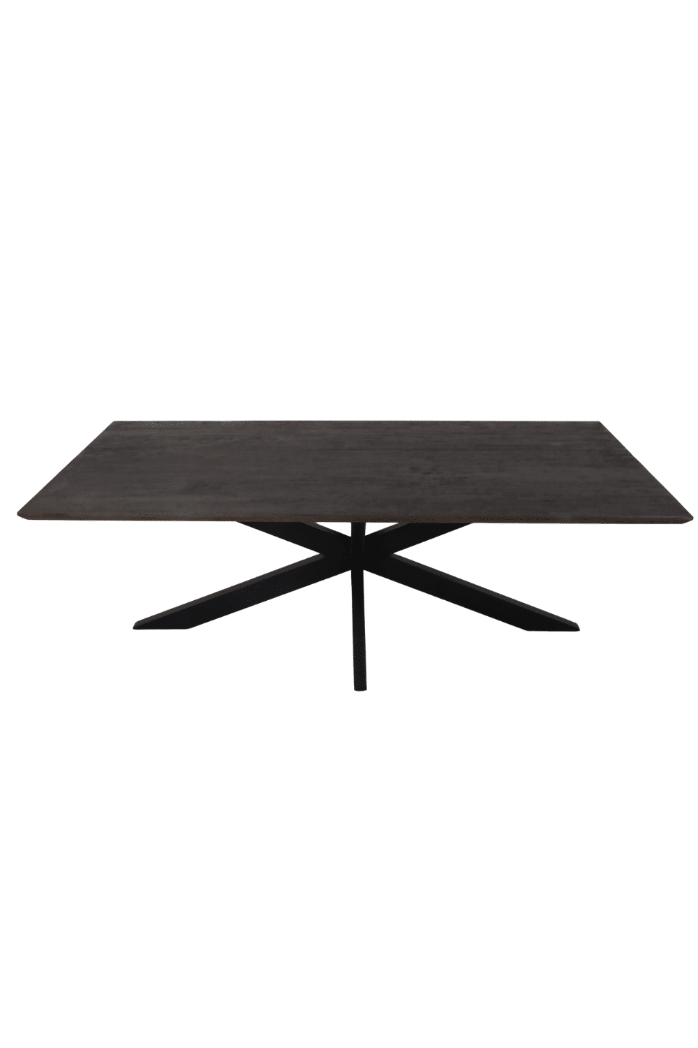 india eettafel walnoot bruin 220 x100 cm