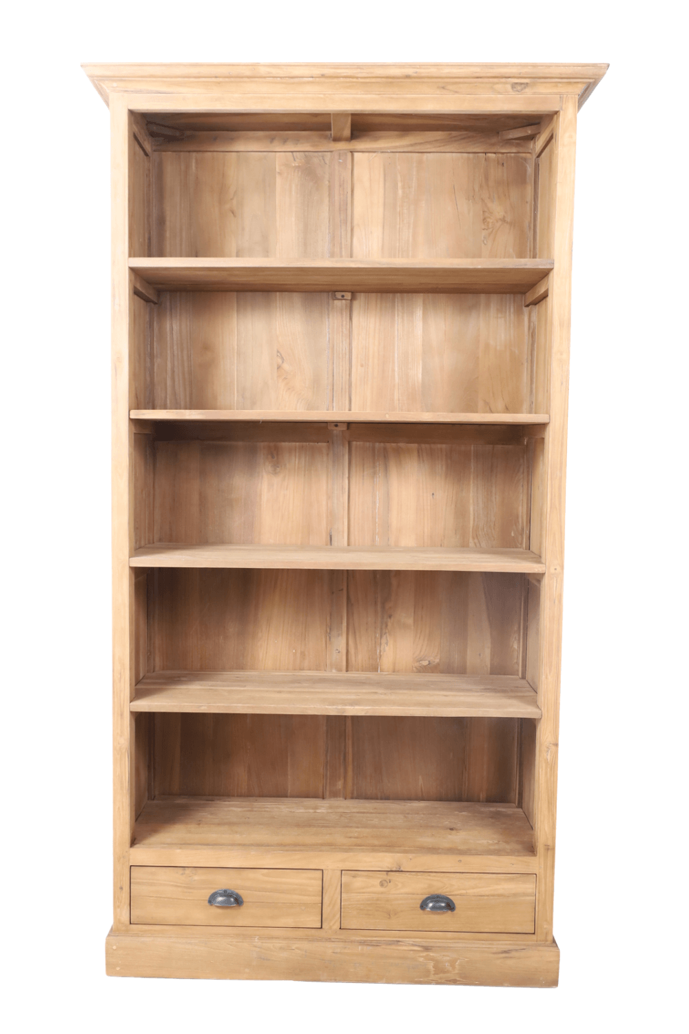 teak houten Boekenkast 110x45x201 cm Bc 4 sem