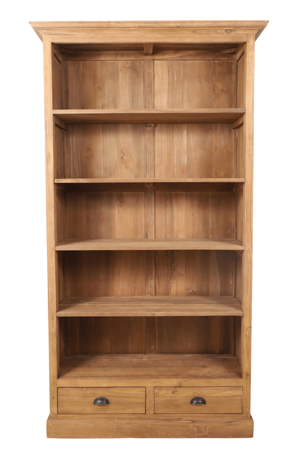 teak houten Boekenkast 110x45x201 cm Bc 4 sem