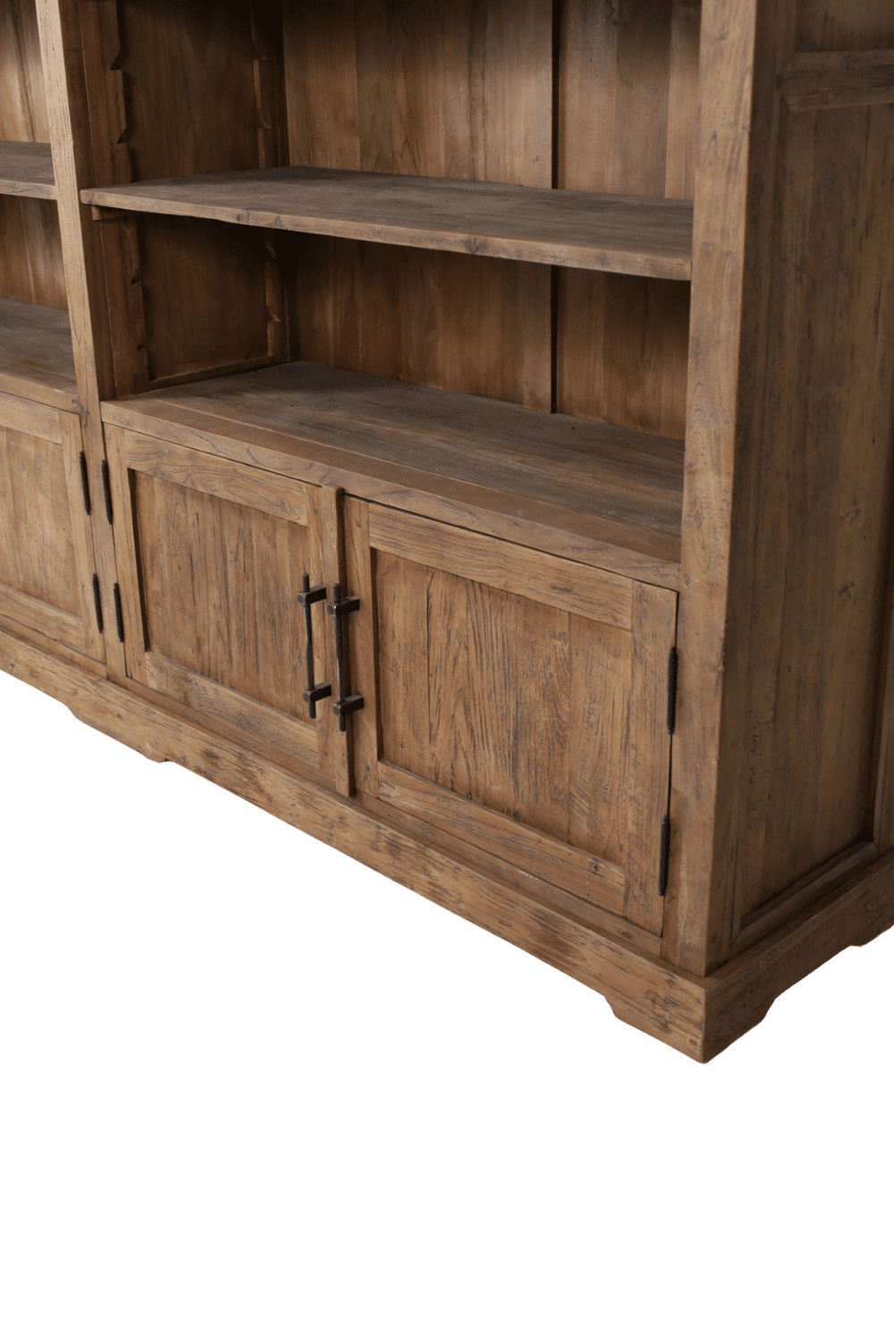 teak houten Winkel kast boekenkast 242x42x215 cm