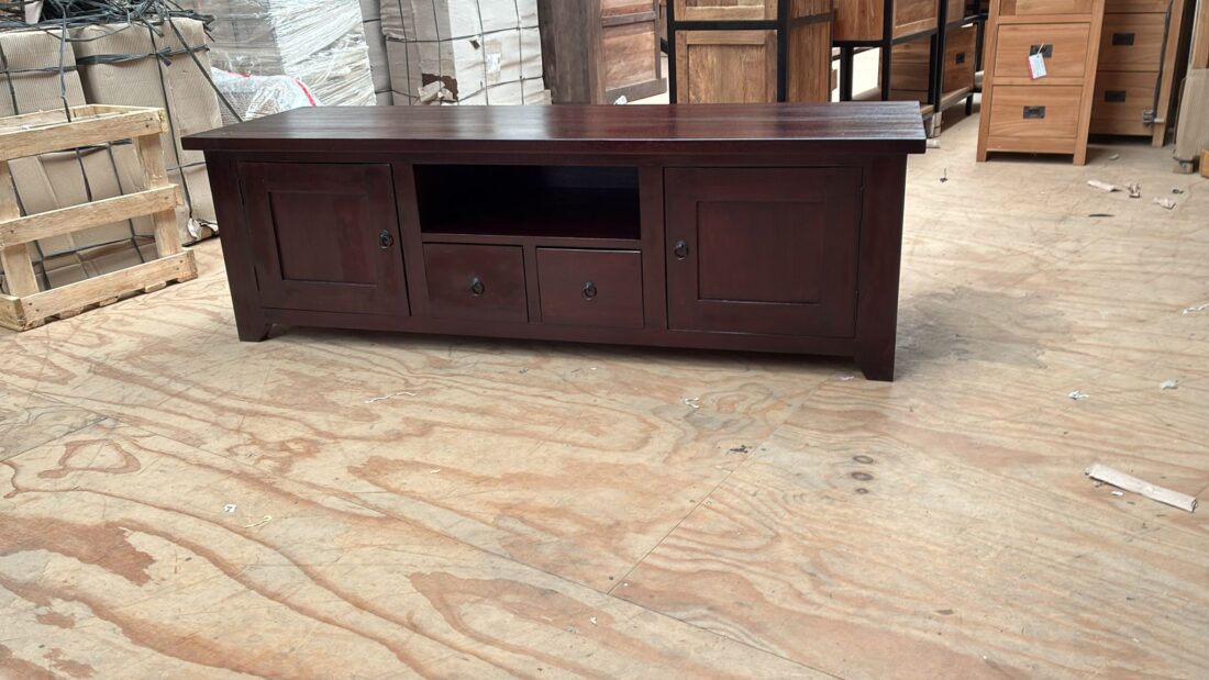 Koloniaal bruin tv meubel tvd 2 160x50x50 cm