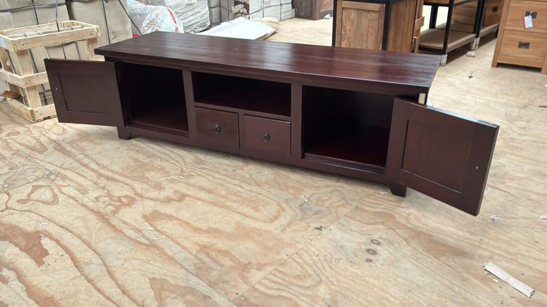 Koloniaal bruin tv meubel tvd 2 160x50x50 cm