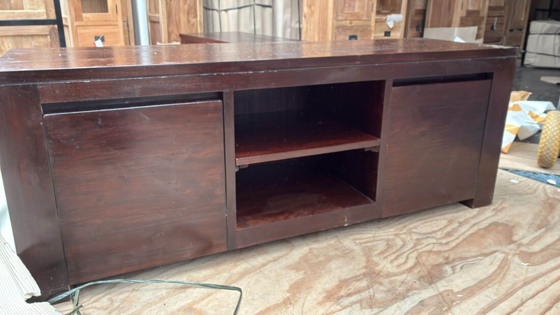 Koloniaal bruin tv meubel tvd klep 160x50x50 cm