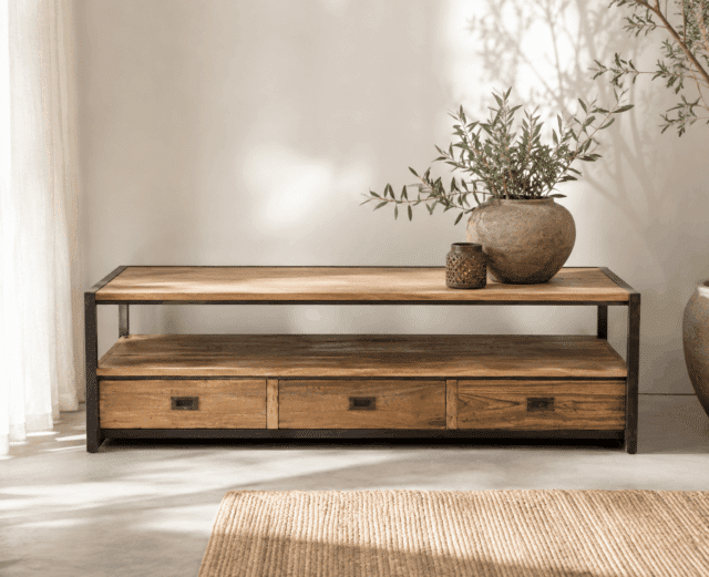 Monaco teak houten tv meubel 150 cm
