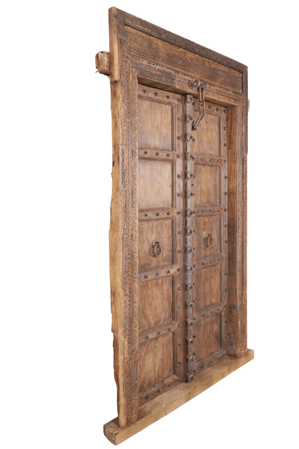 Oude deur uit india 160x20x235 cm