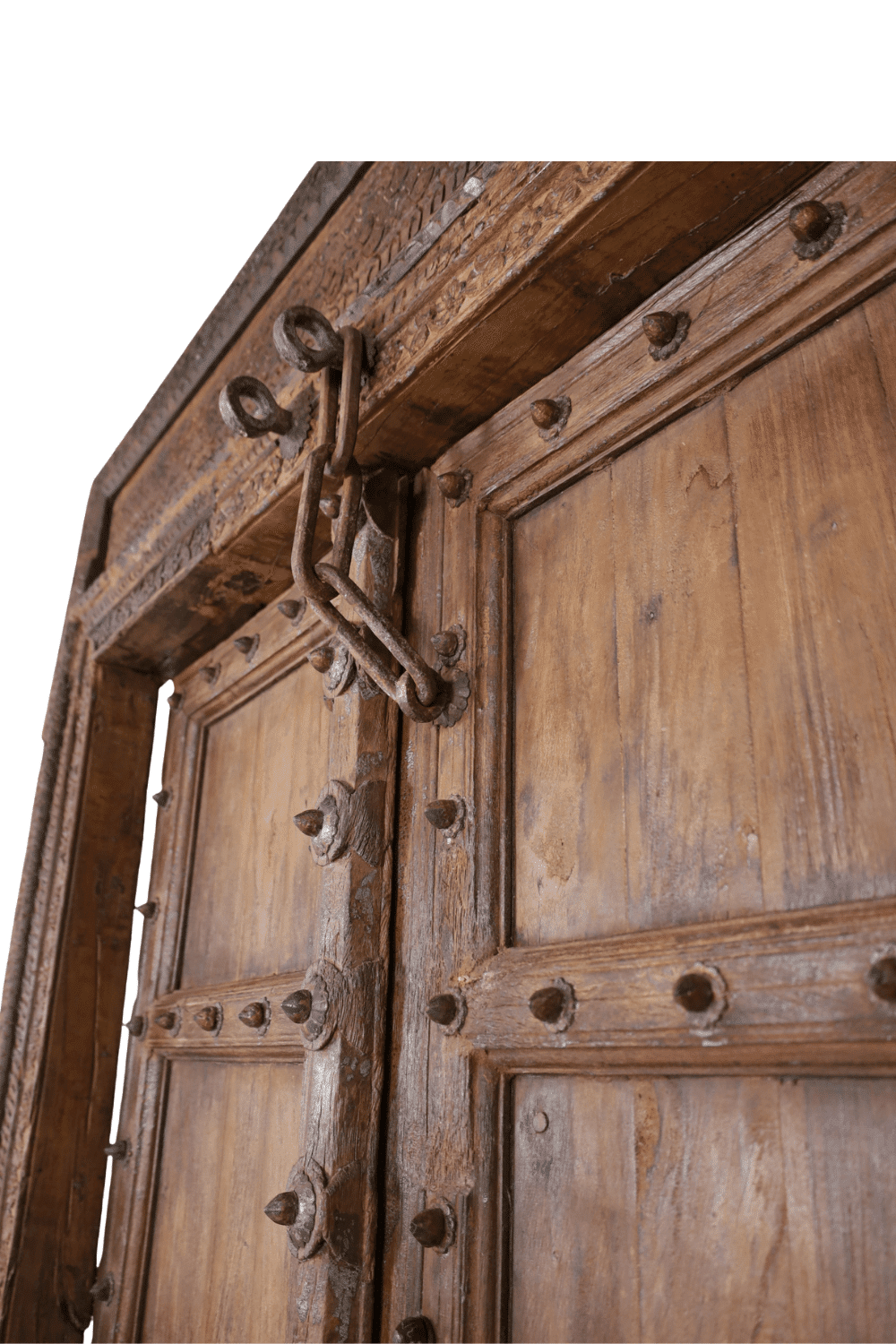 Oude deur uit india 160x20x235 cm