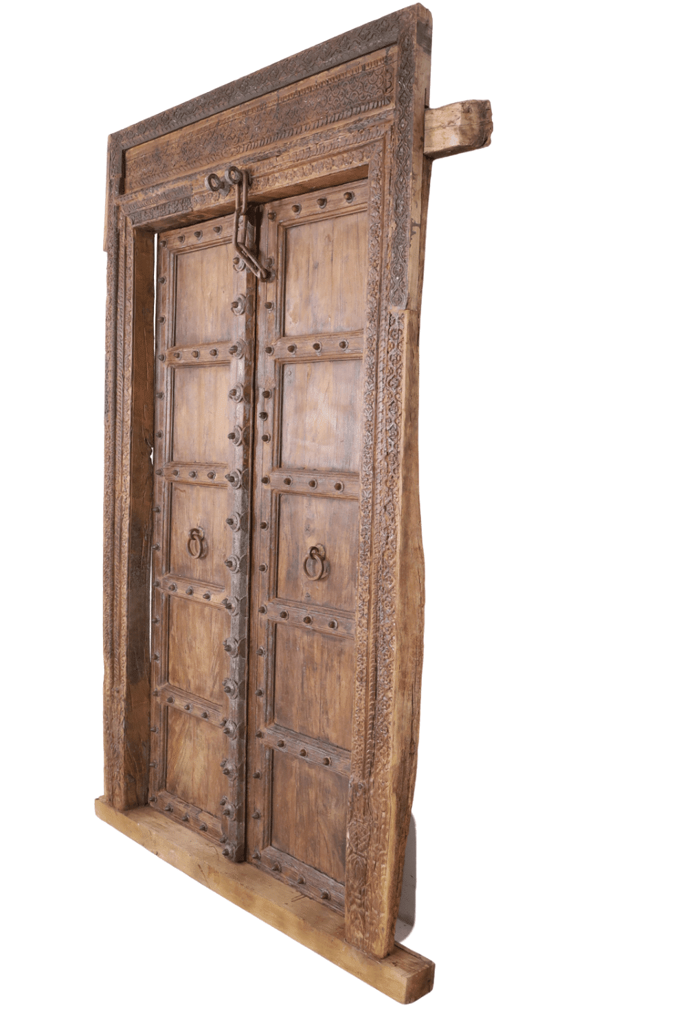Oude deur uit india 160x20x235 cm