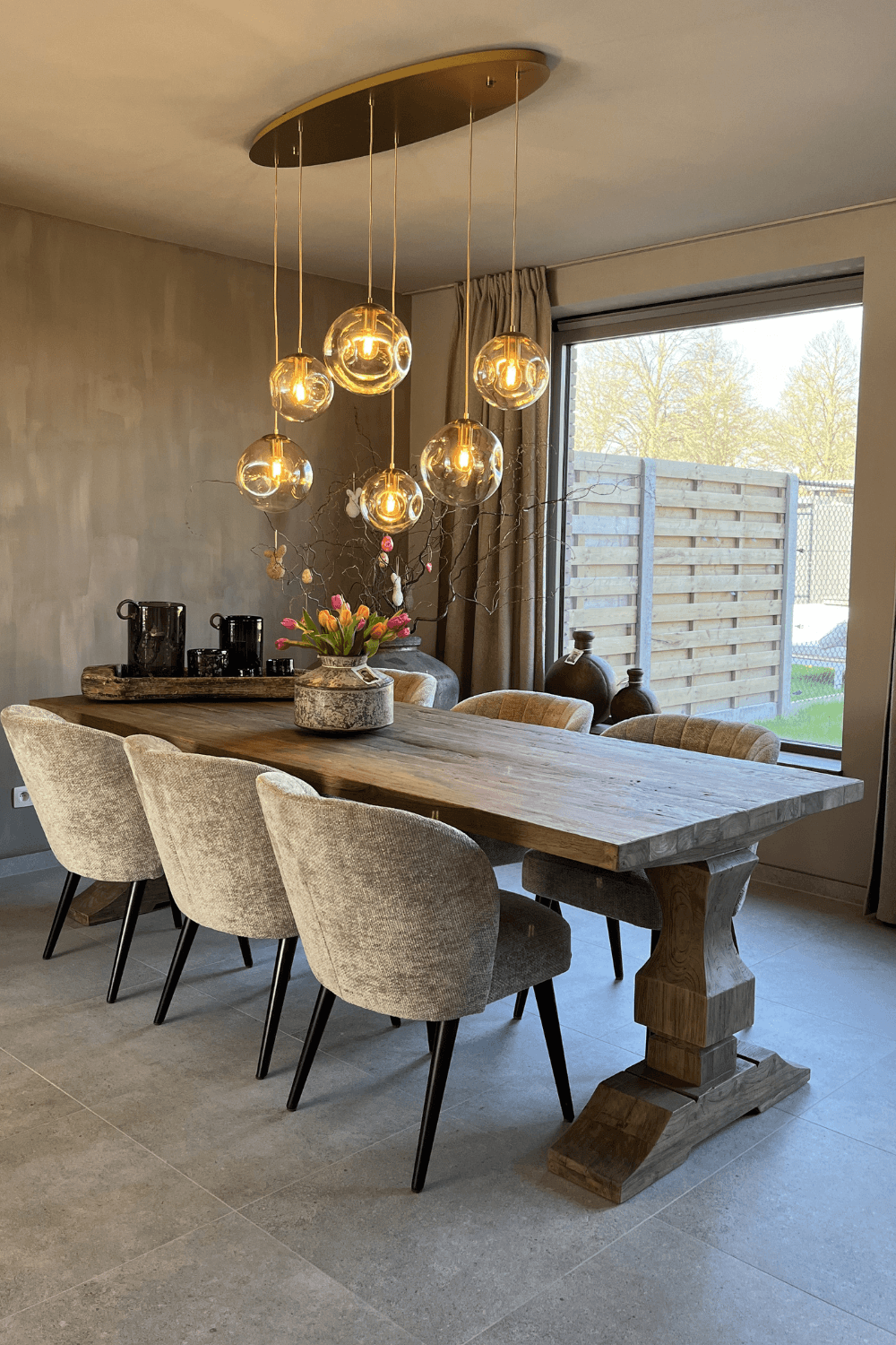 Teak houten kasteel kloostertafel 260 cm