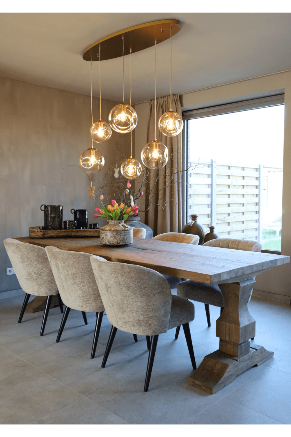 Teak houten kasteel kloostertafel 260 cm