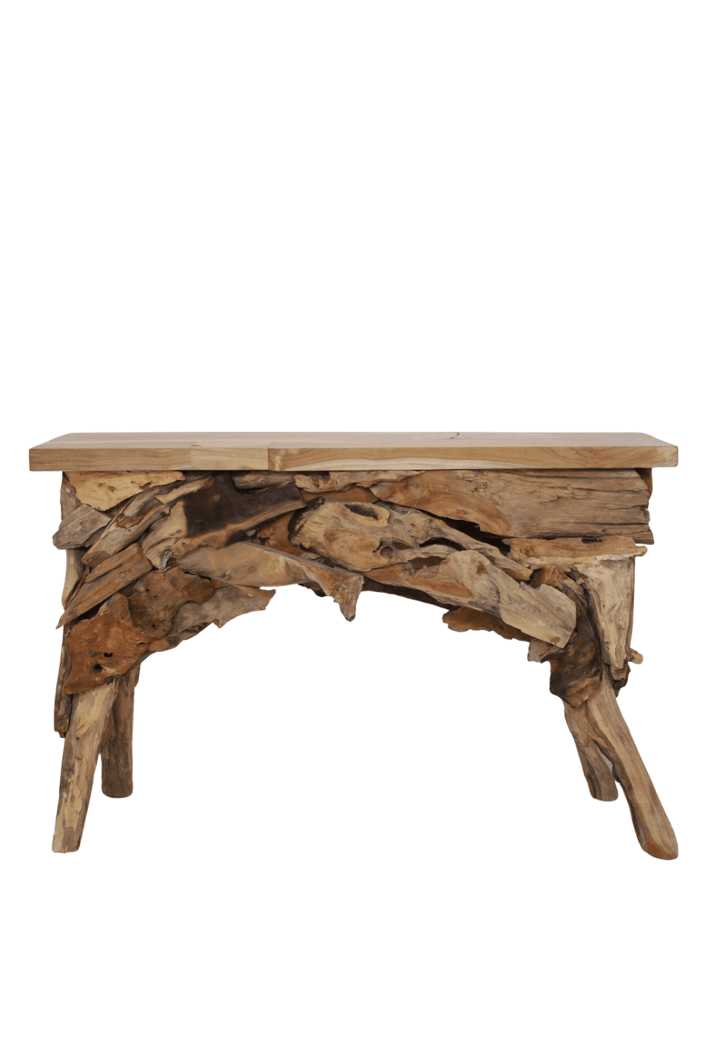 Teak houten side table 120 cm wortel teak