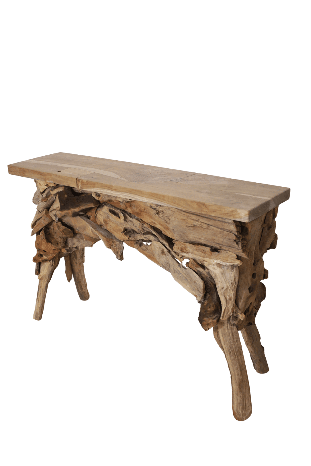 Teak houten side table 120 cm wortel teak