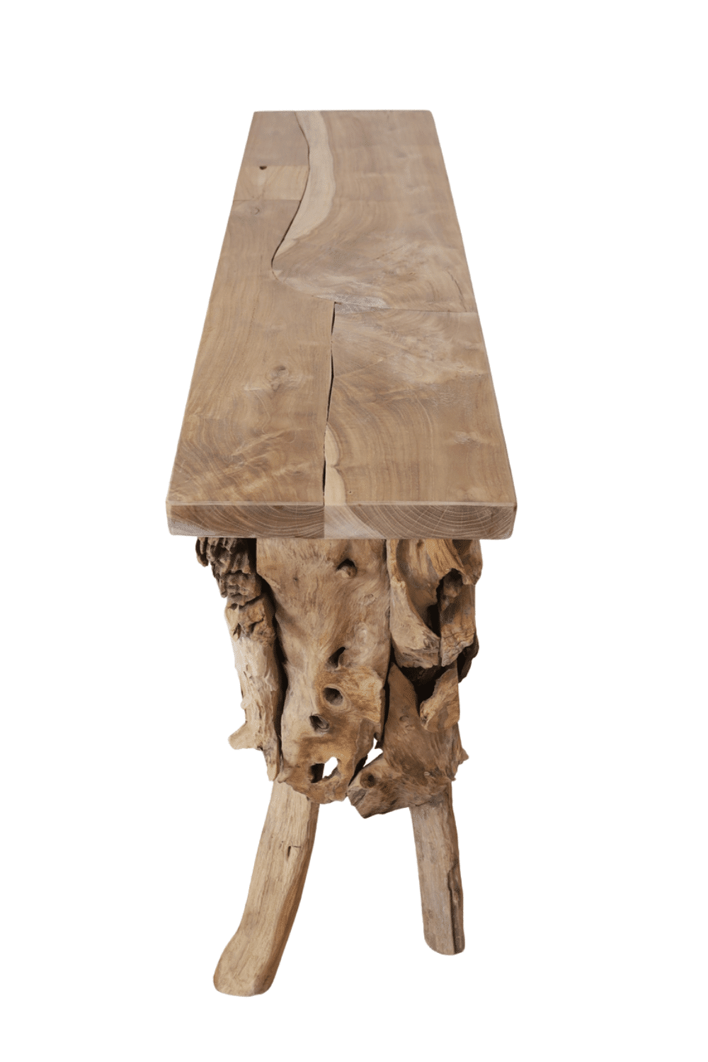 Teak houten side table 120 cm wortel teak
