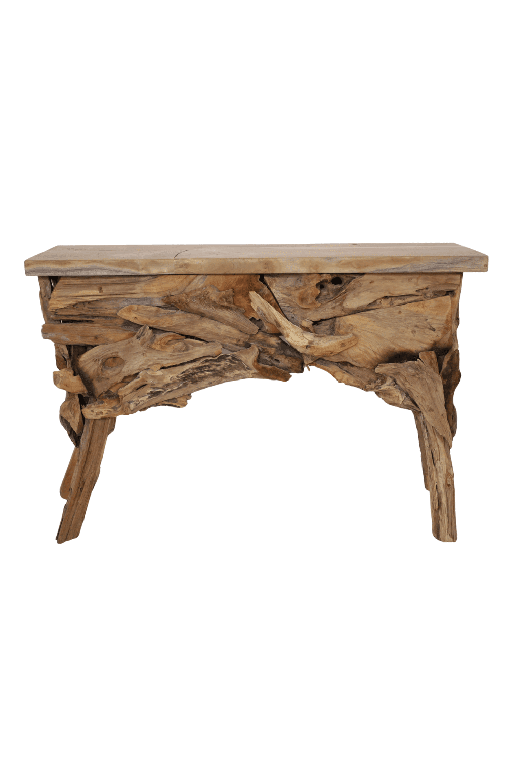 Teak houten side table 120 cm wortel teak