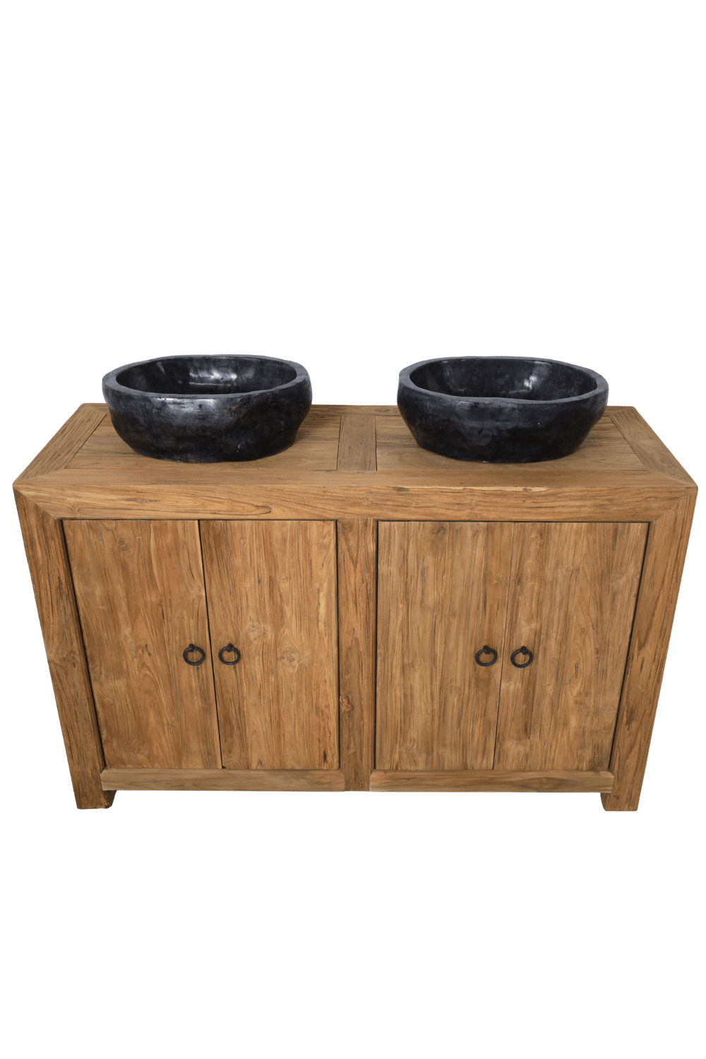 Zwarte marmeren wasbak