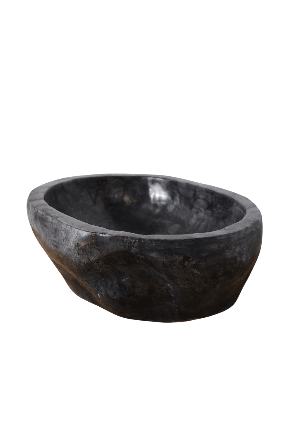 Zwarte marmeren wasbak