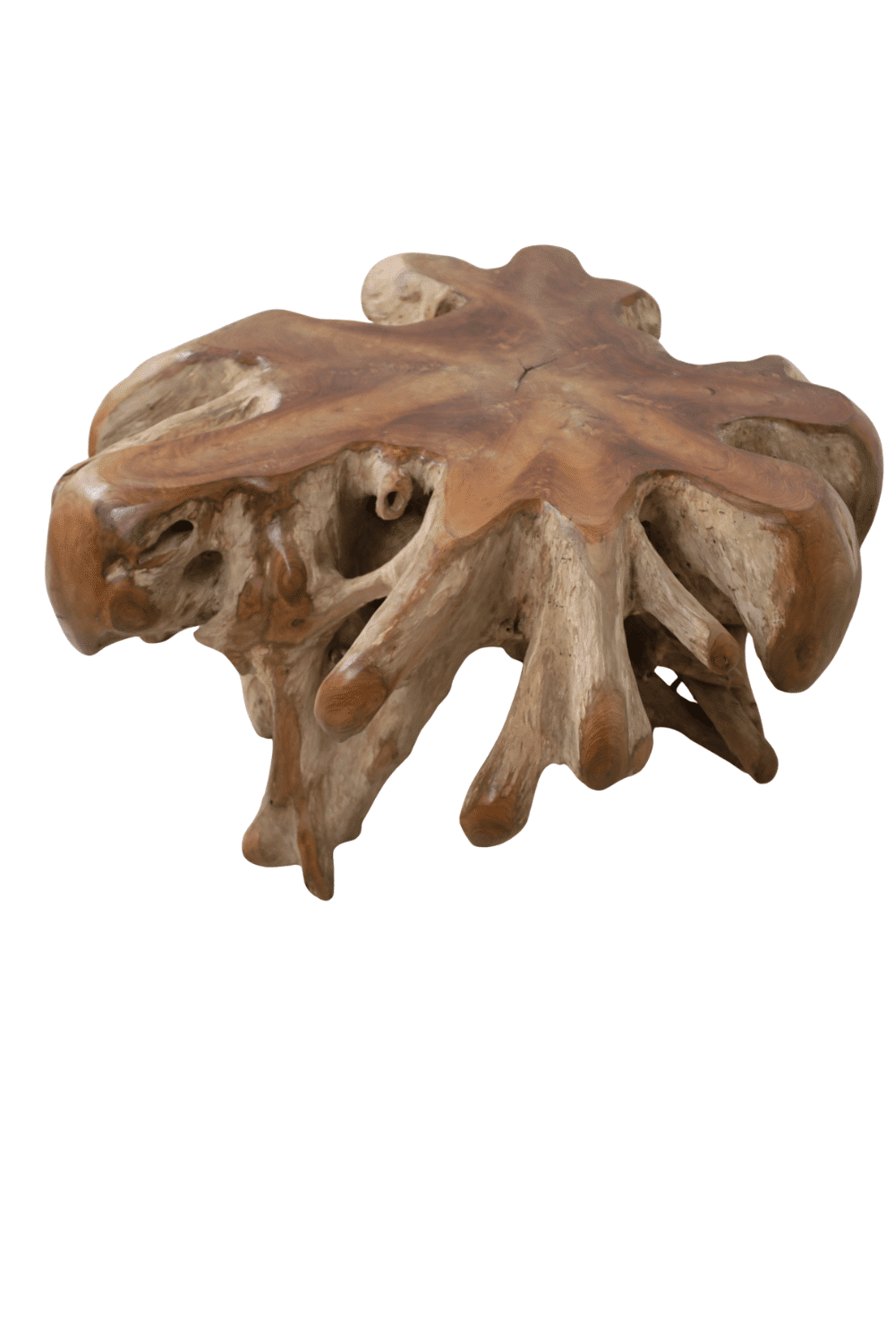 ronde wortel teak salontafel 110x110x46 cm Nr 1