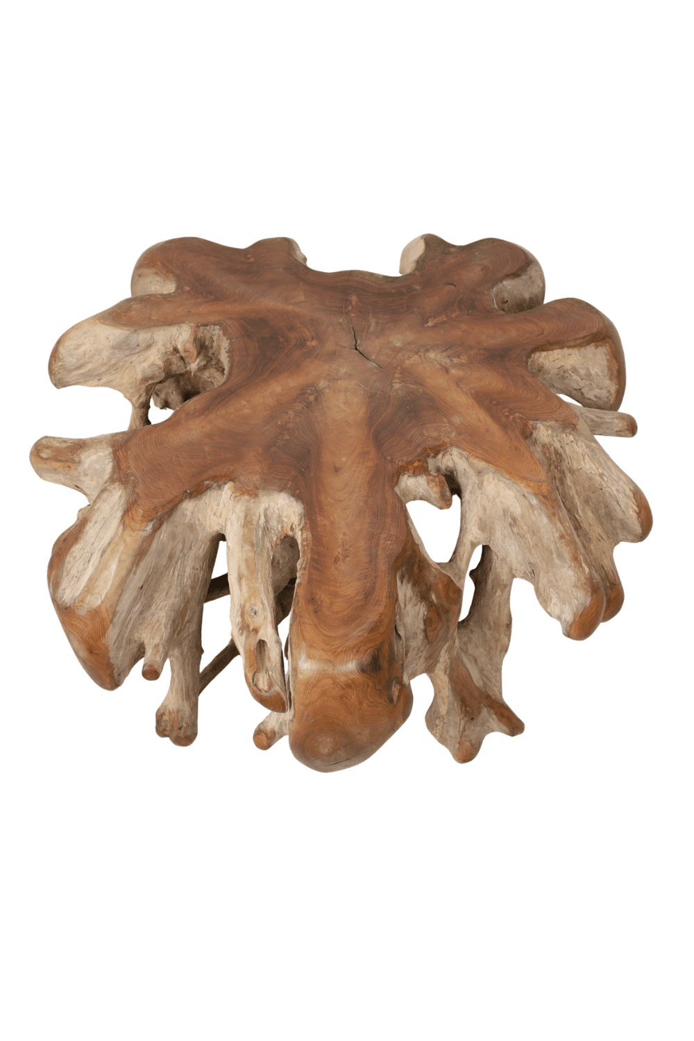 ronde wortel teak salontafel 110x110x46 cm Nr 1