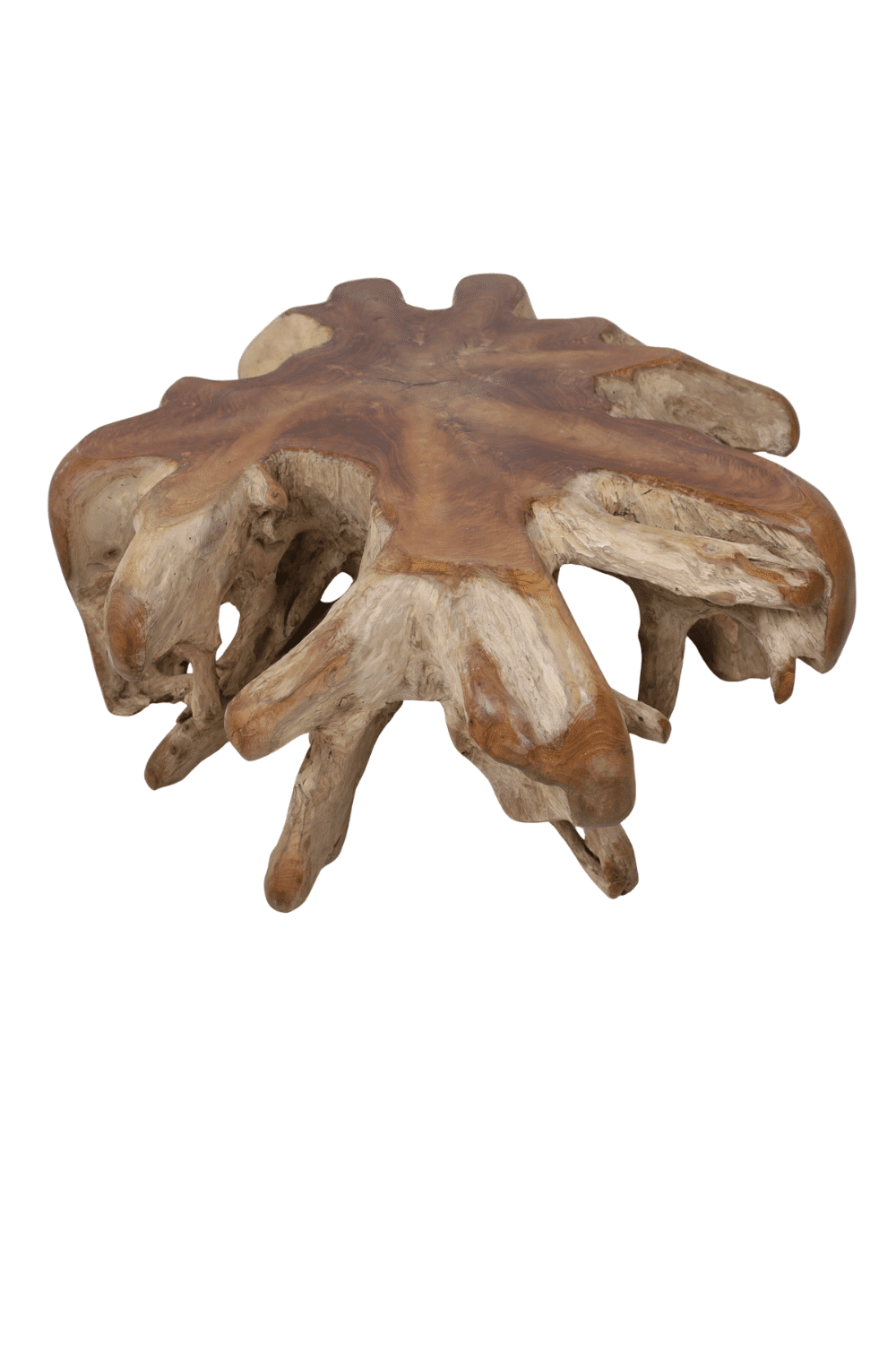 ronde wortel teak salontafel 110x110x46 cm Nr 1