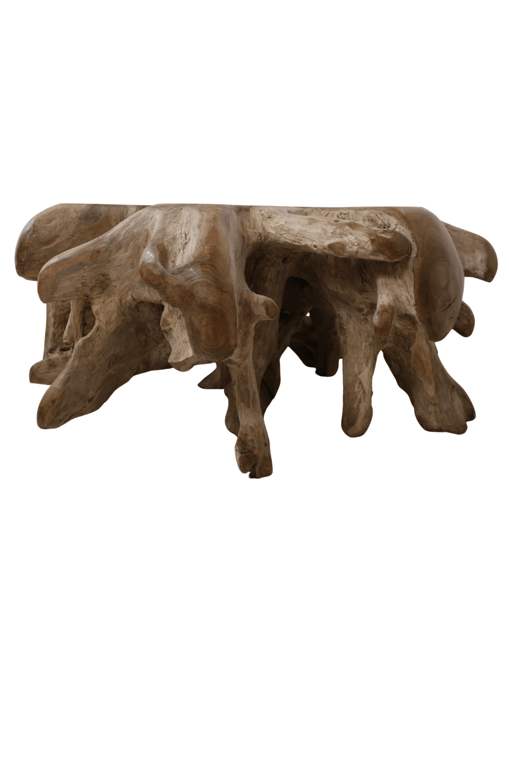 ronde wortel teak salontafel 110x110x46 cm Nr 1