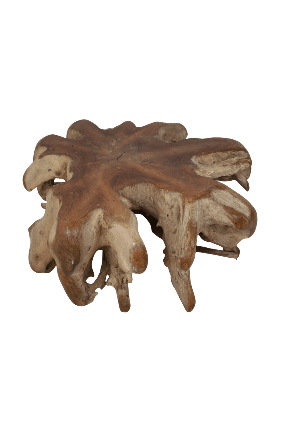 Wortel teak salontafel 110x110x46 cm Nr 1