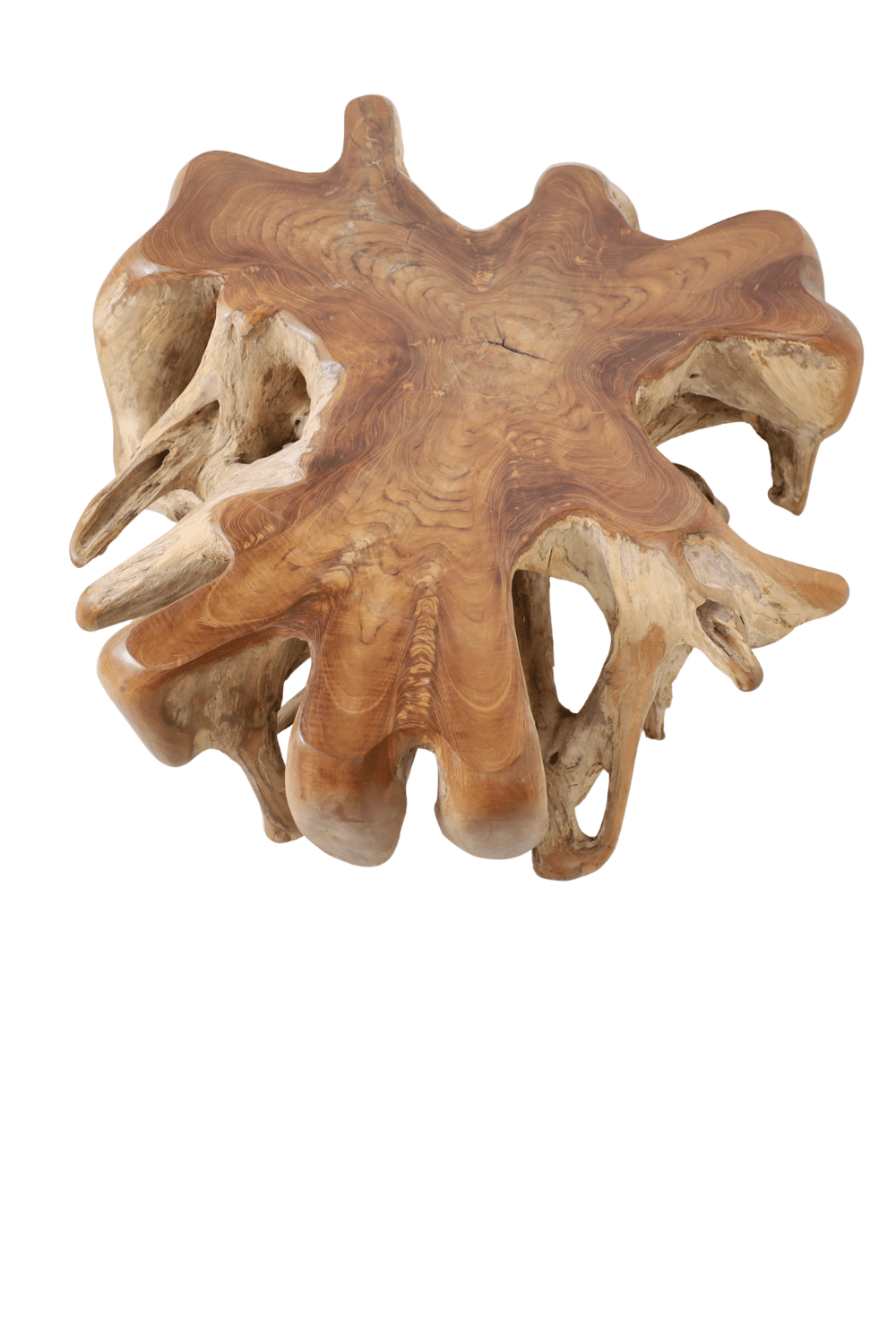 Wortel teak salontafel nr 4 108x108x46 cm