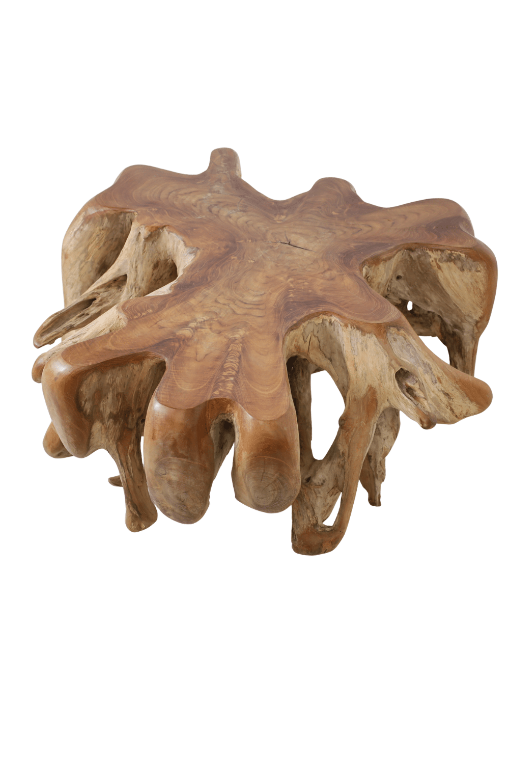 Wortel teak salontafel nr 4 108x108x46 cm