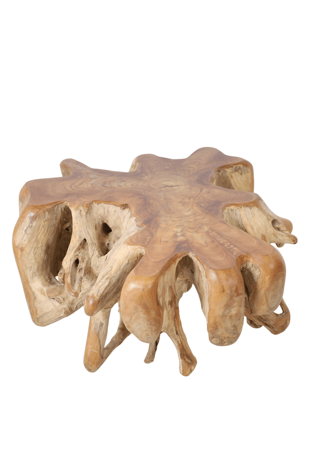 Wortel teak salontafel nr 4 108x108x46 cm