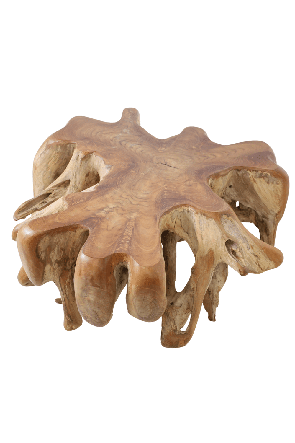 Wortel teak salontafel nr 4 108x108x46 cm